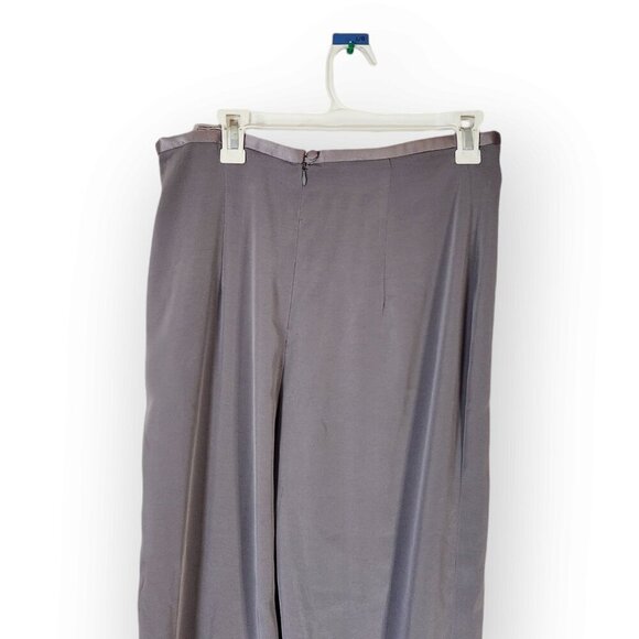 LOUBEN WOMENS 2 PIECE OUTFIT SIZE 14 GREY TOP WITH HIGH RISE PANTS - Picture 10 of 14